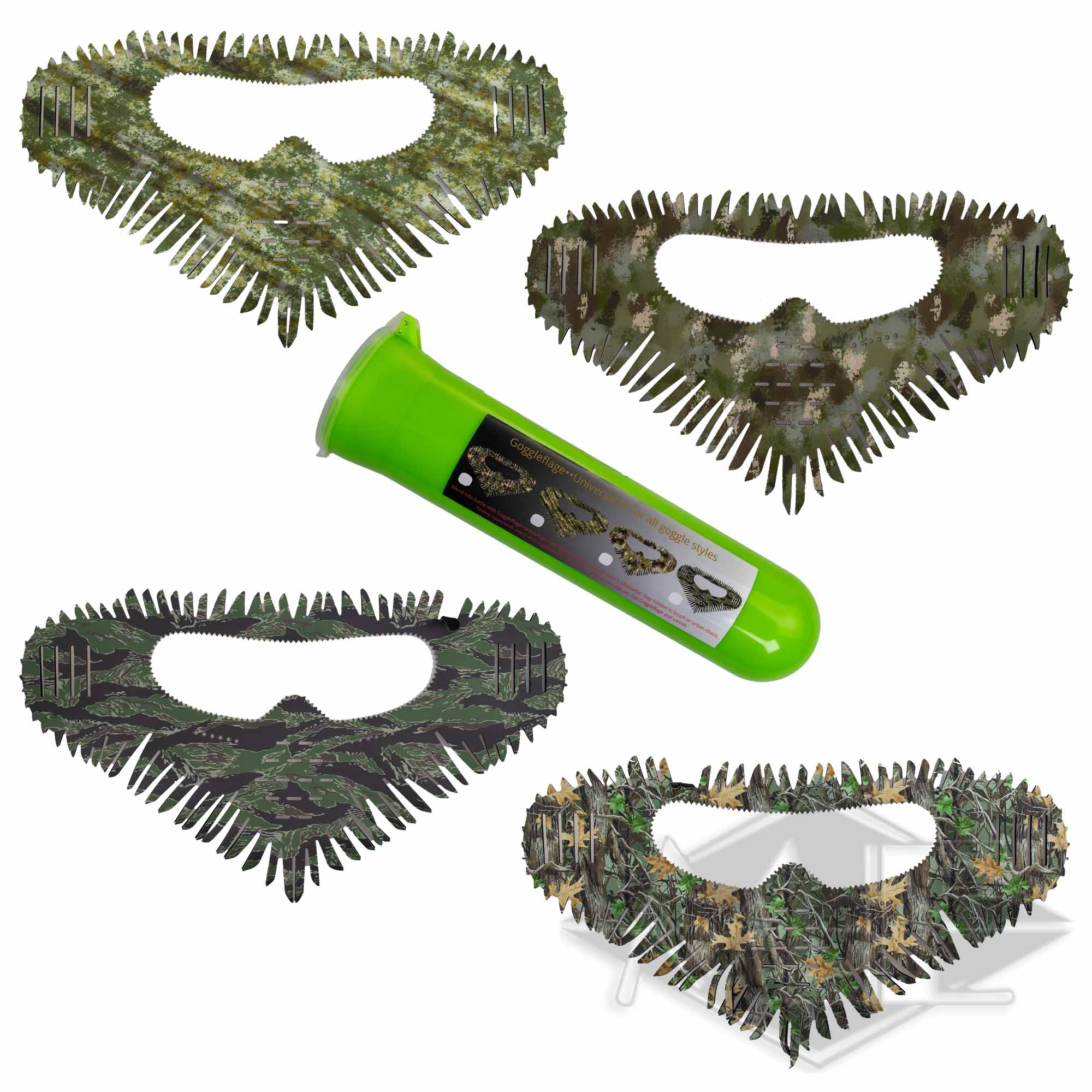 DLX Goggleflage, universelle Masken-Tarnung Tier, Dinosaurier, Reptil, Zubehör