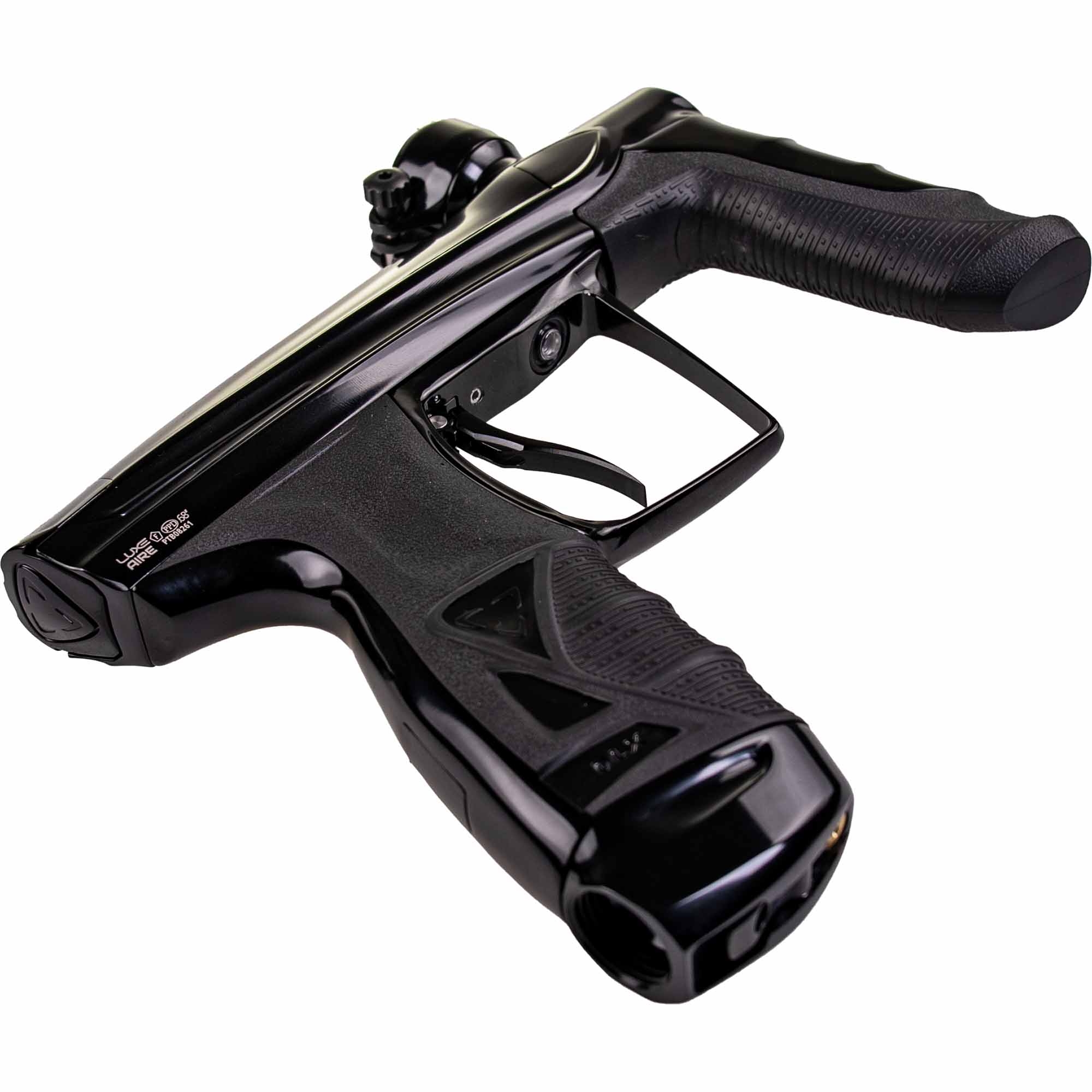 Paintball-Pistole, Pistolengriff, Schwarz, Metallisch, Auslöser