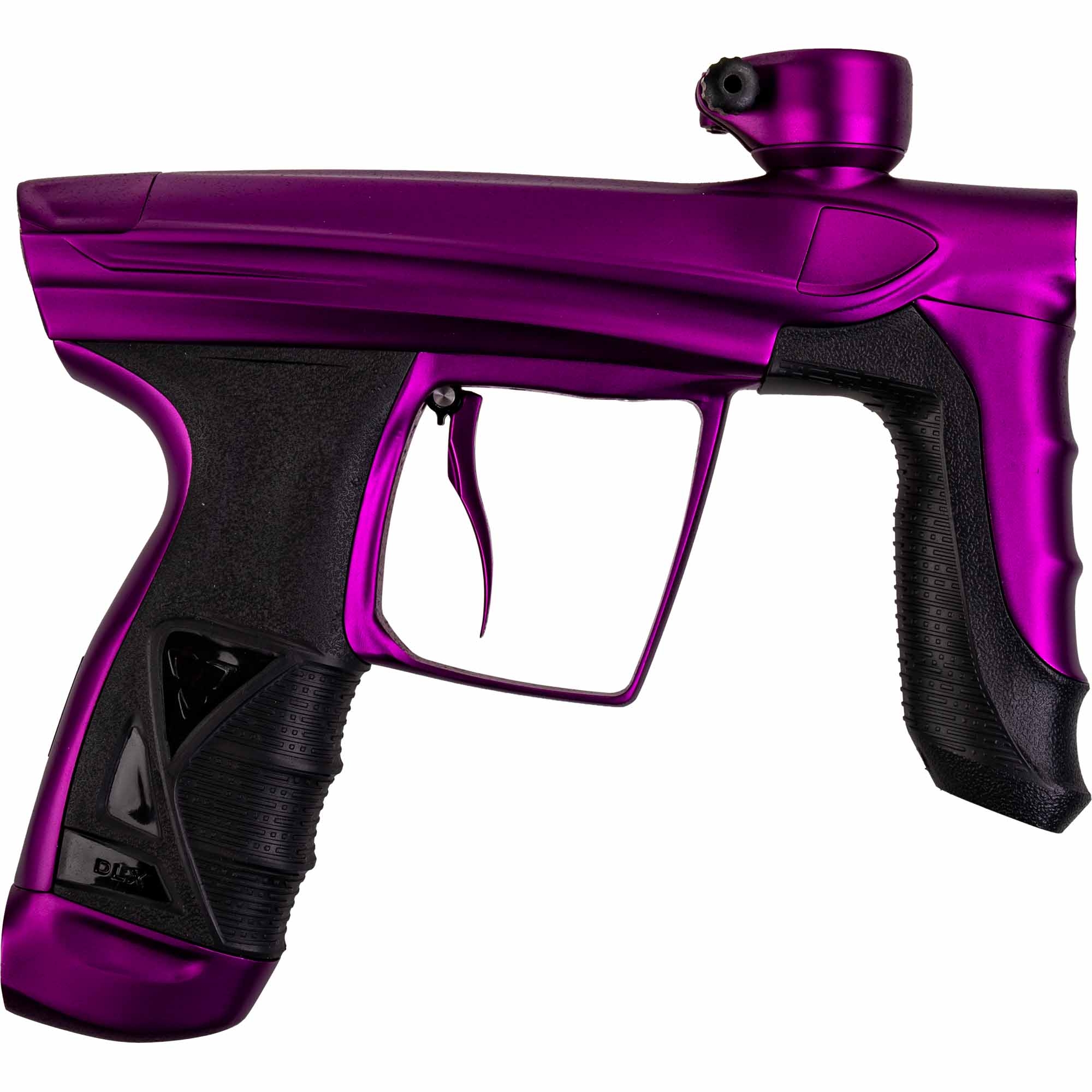DLX Luxe® AIRE Markierer, lila matt Paintball-Pistole, PE-Pistol, Lackiert, Schwarz, Grip