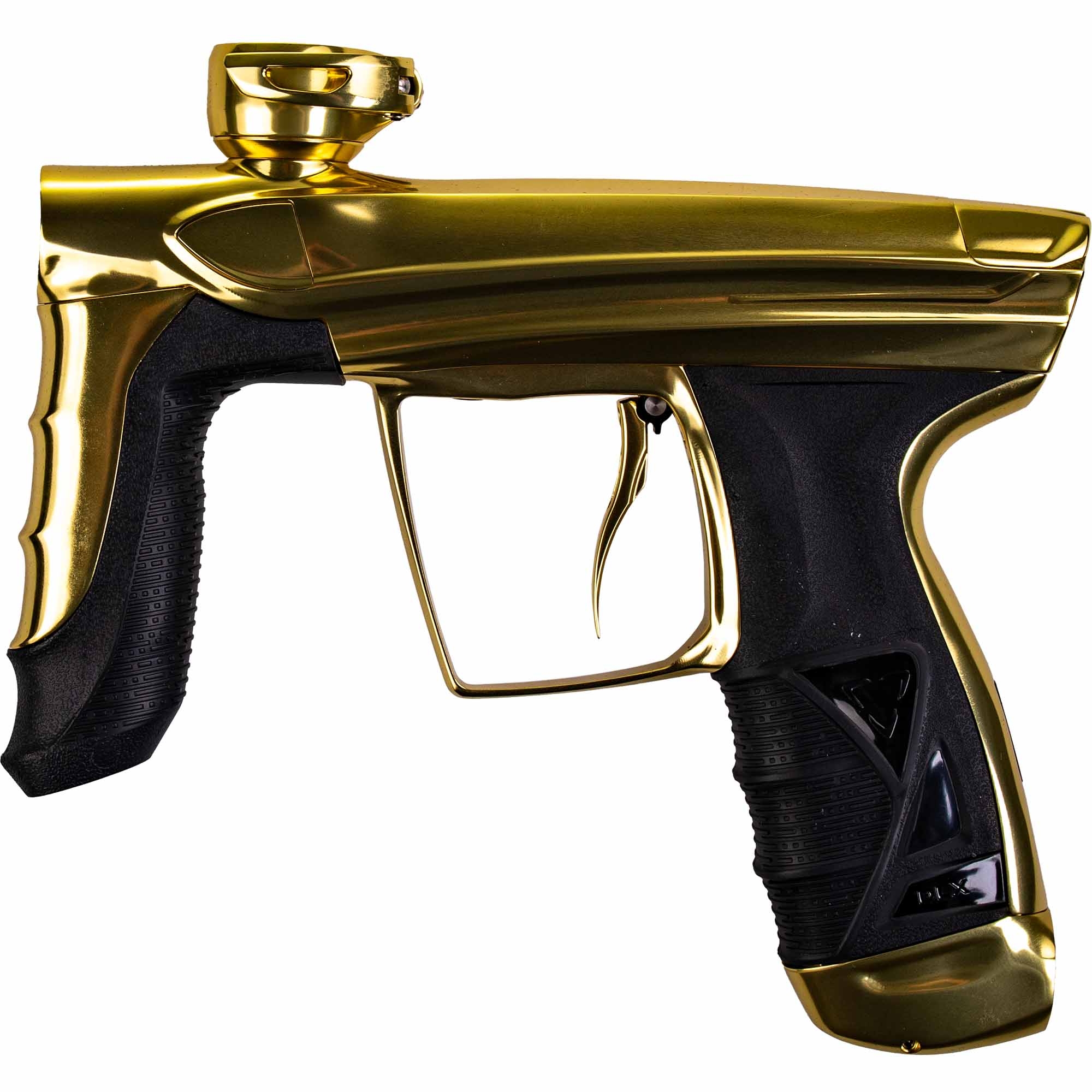 Paintball-Waffe, Goldfarbig, Sportausrüstung, Auslöser-Griff, Gasbetrieben