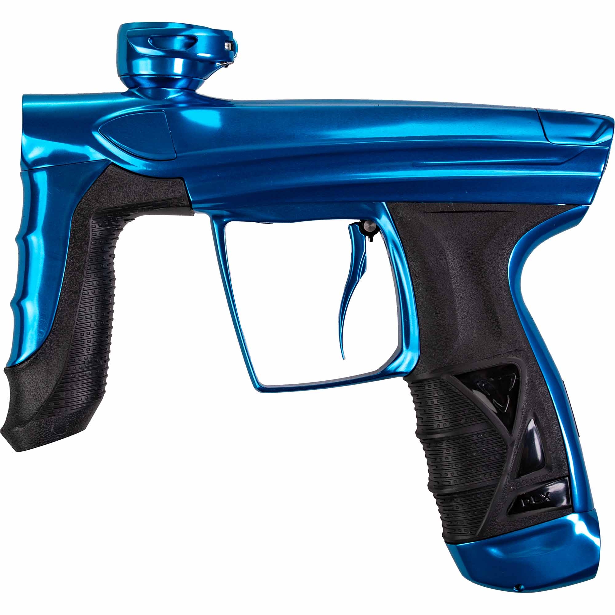 DLX Luxe® AIRE Markierer, blau poliert Paintball-Pistole, Blau, Pistolengriff, Synthetik, Auslöser