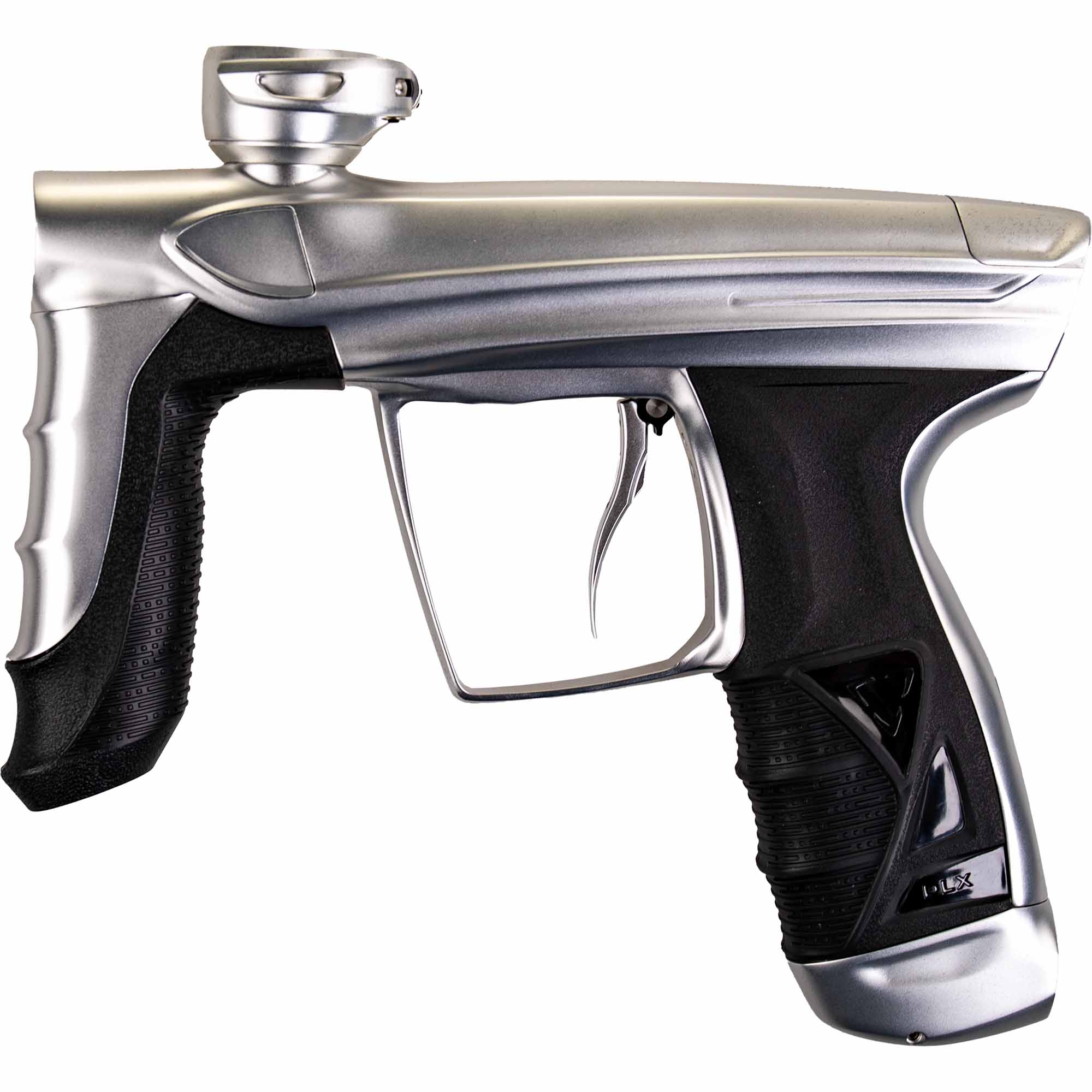Paintball-Pistole, Protector-Schulter?, Metallic, Schwarz-Silber, Griff mit Gummi