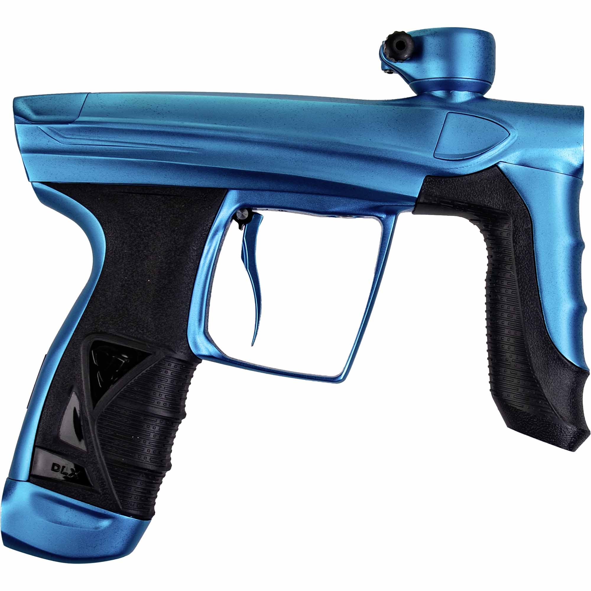 DLX Luxe® AIRE Markierer, blau matt Blaster-Paintball-Gewehr, Blau, Motorisiert, Pistolengriff, Auslösekrümmung