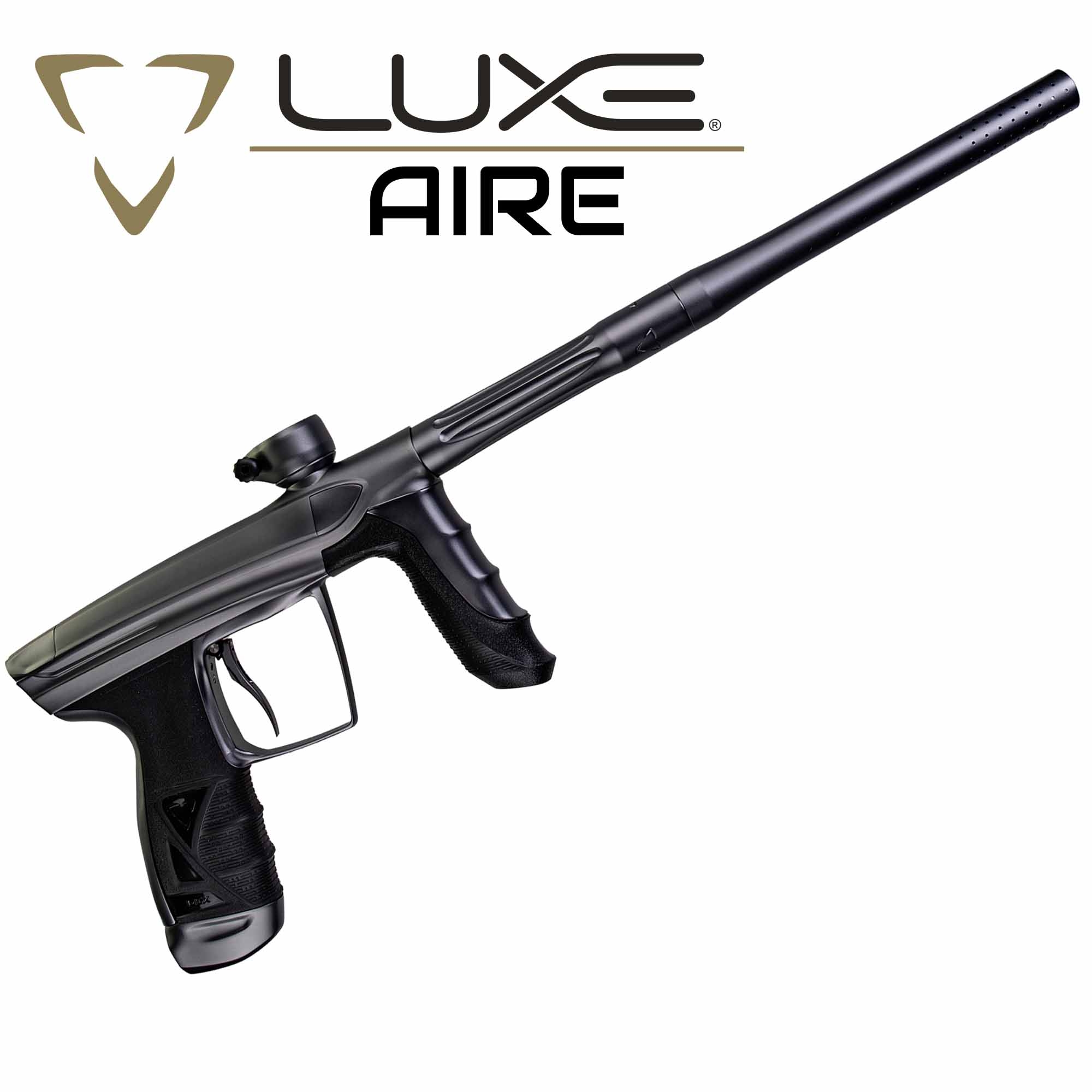 paintballGun, airgun, pistol, black, silencer